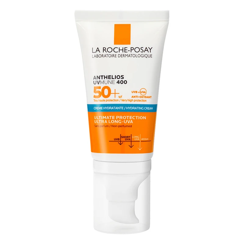 کرم ضد آفتاب بدون رنگ لاروش پوزای SPF 50 مدل UVMune 400 مناسب پوست های حساس حجم 50 میلی لیتر