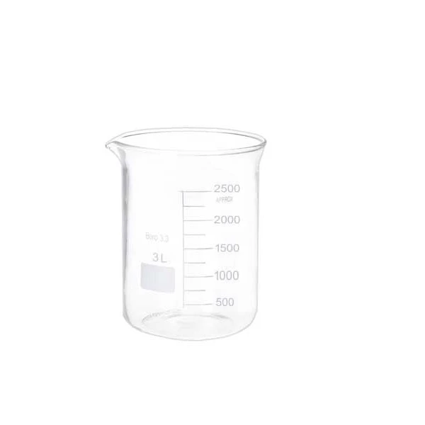 بشر آزمایشگاه مدل beaker ظرفیت 3000 میلی لیتر