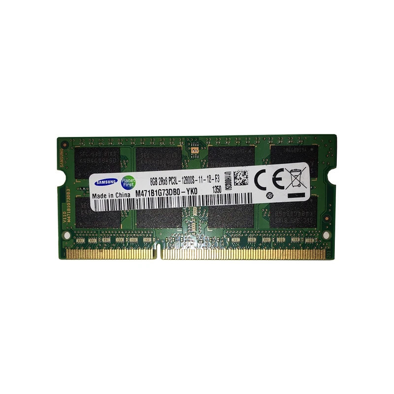 رم لپ تاپ سامسونگ DDR3 تک کاناله ظرفیت 8 گیگابایت مدل 12800s فرکانس 1600 مگاهرتز