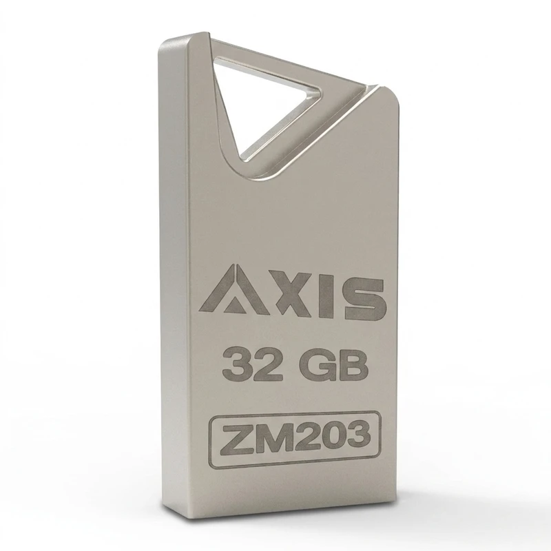 فلش مموری اکسیس مدل ZM203 ظرفیت 32 گیگابایت با سرعت خواندن 25MB/s، سرعت نوشتن 12MB/s، مقاومت در برابر آب و شوک، سازگار با WINDOWS و Mac OS
