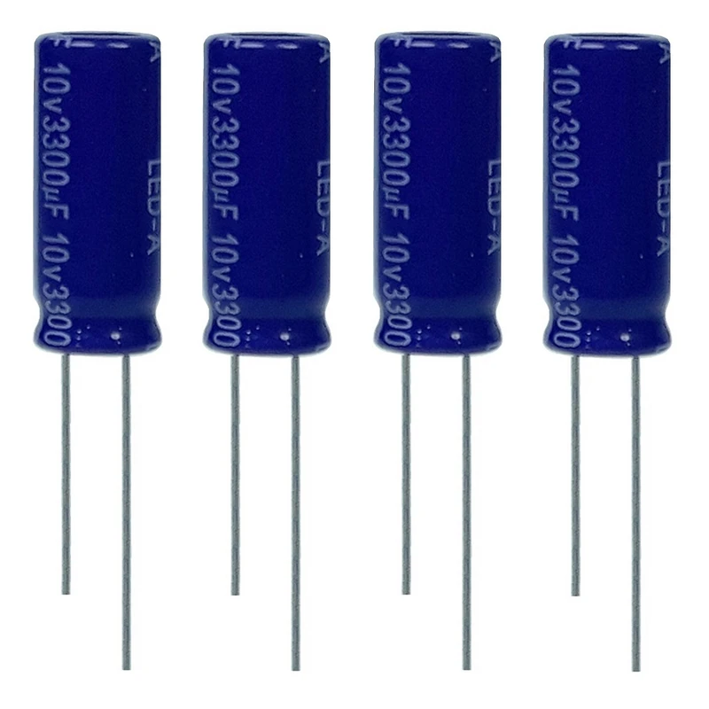 خازن الکترولیت 3300 میکروفاراد 10 ولت آکسبوم مدل TEC-33210 بسته 4 عددی