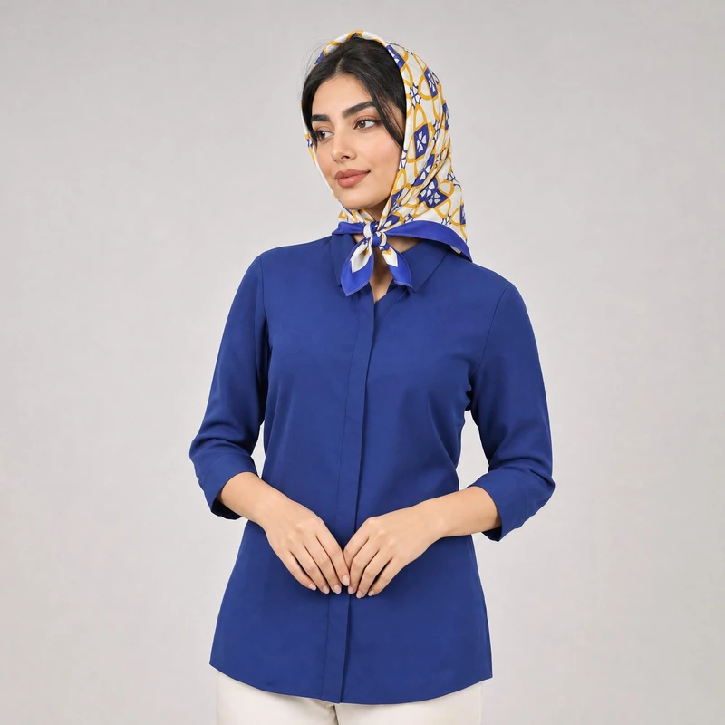 دستمال سر و گردن هاماگراف مدل spring
