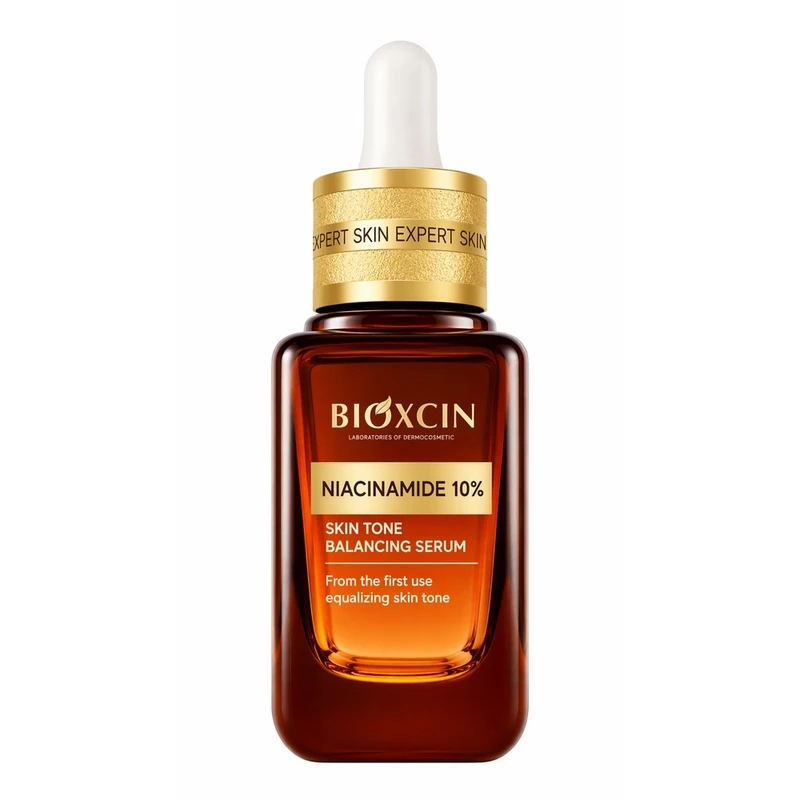سرم ضد چروک بیوکسین مدل NIACINAMIDE 10% مناسب برای پوست آکنه دار حجم 30 میلی لیتر