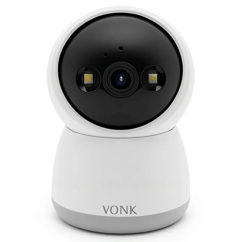 دوربین امنیتی تحت شبکه فضای داخلی وونک مدل M2 3mp با اتصال بی سیم، چرخش 360 درجه، تشخیص حرکت و مکالمه دوطرفه