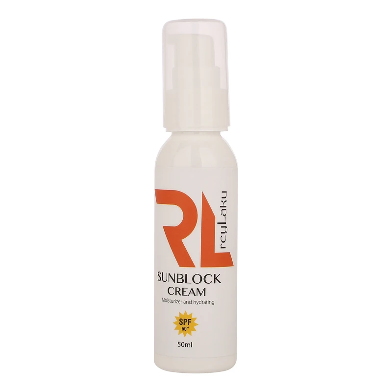 کرم ضد آفتاب بی رنگ صورت ری لاکو SPF 50 مدل Vitamin E محافظ UVA،UVB مناسب برای انواع پوست حجم 50 میلی لیتر