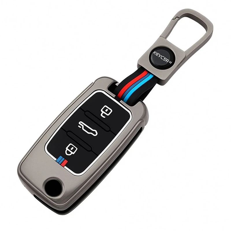 قاب ریموت و جاسوئیچی فلزی خودرو چیکال مدل P-474 مناسب برای چانگان CS35 و FMC 511