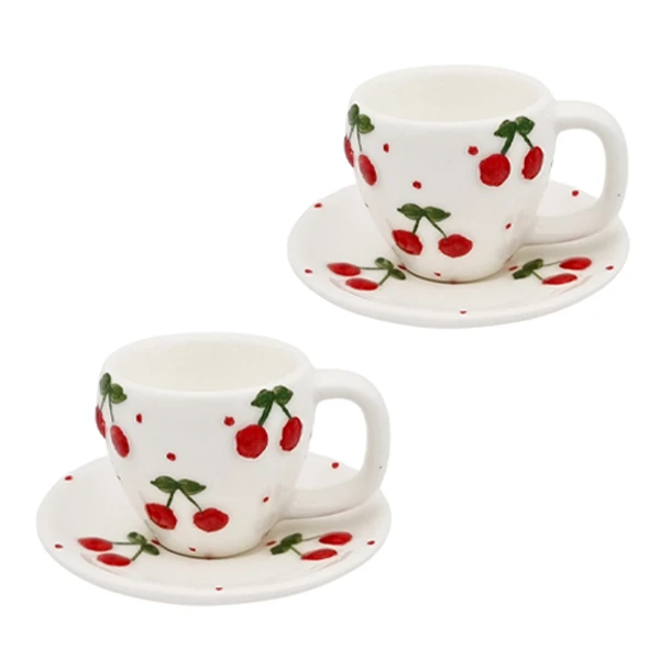 سرویس قهوه خوری 4 پارچه دو نفره مدل گیلاس کد 2423P4xalb