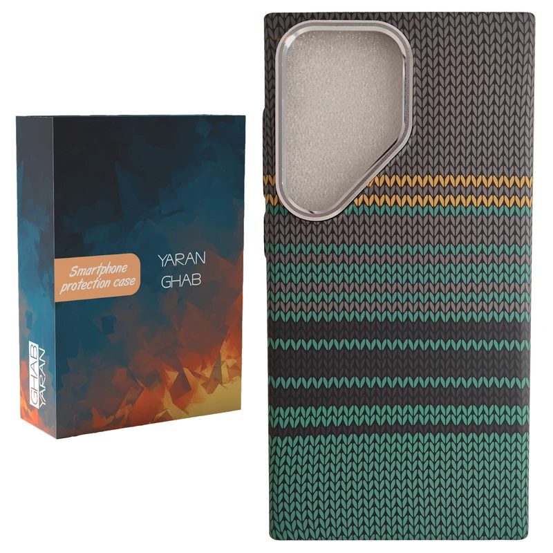 کاور قاب یاران مدل Carbon Vintage مناسب برای گوشی موبایل سامسونگ Galaxy S24 Ultra