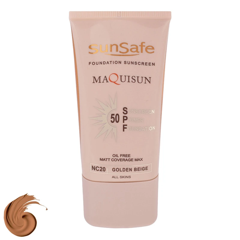 کرم ضدآفتاب رنگی سان سیف SPF50 مدل NC20 مناسب انواع پوست، حجم 40 میلی لیتر