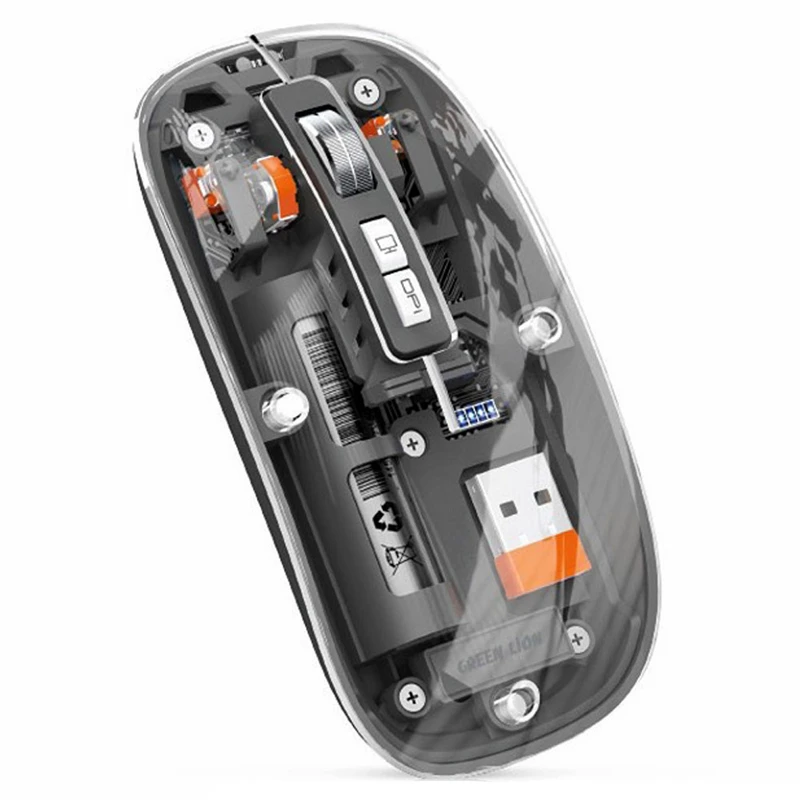 ماوس بی سیم گرین لاین مدل transparent mouse 2