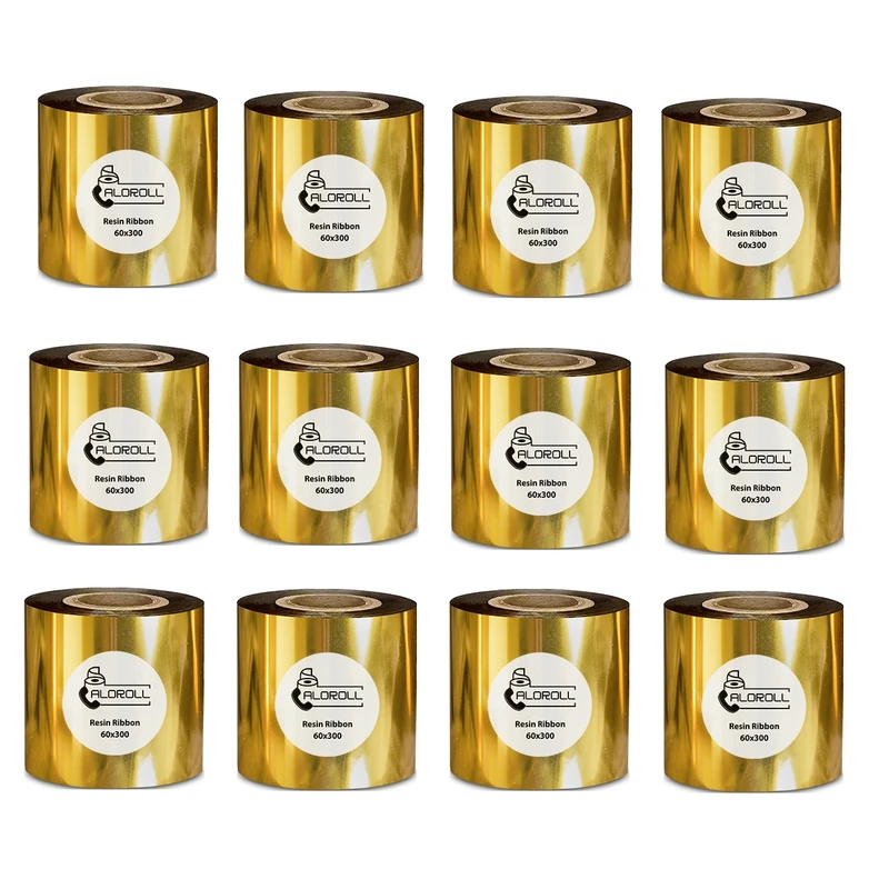 ریبون رزین مدل Resin 60mm x 300m بسته 12 عددی