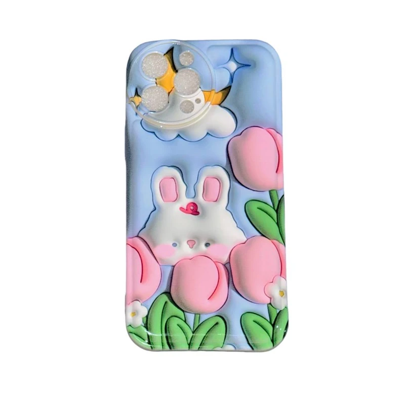 کاور طرح 3D کد Rabit-1362 مناسب برای گوشی موبایل اپل iphone 13 promax