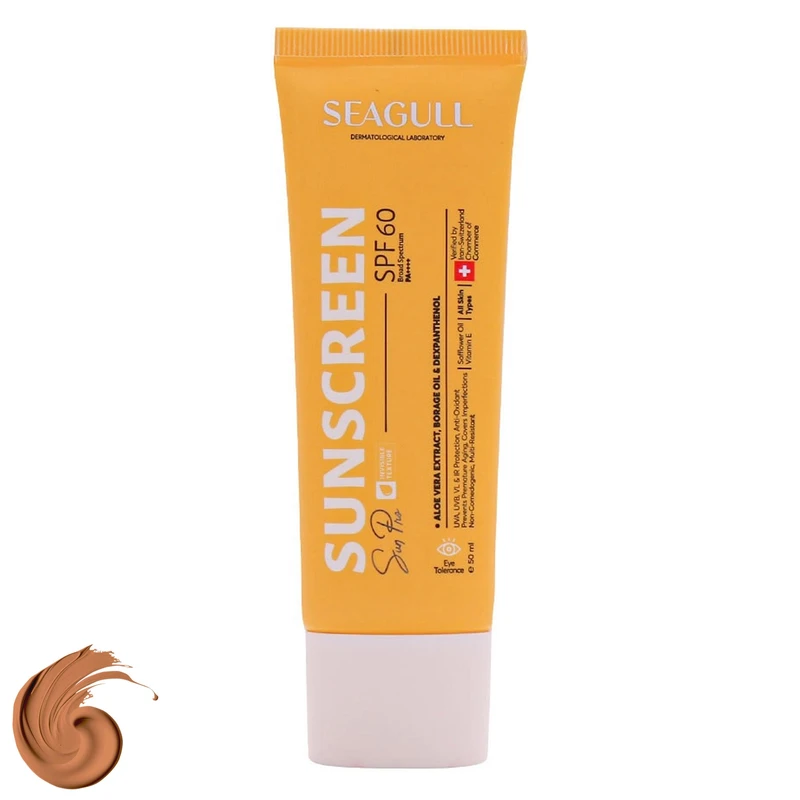 کرم ضد آفتاب رنگی سی گل SPF 60 مدل 908 مناسب برای پوست چرب و مختلط حجم 50 میلی لیتر