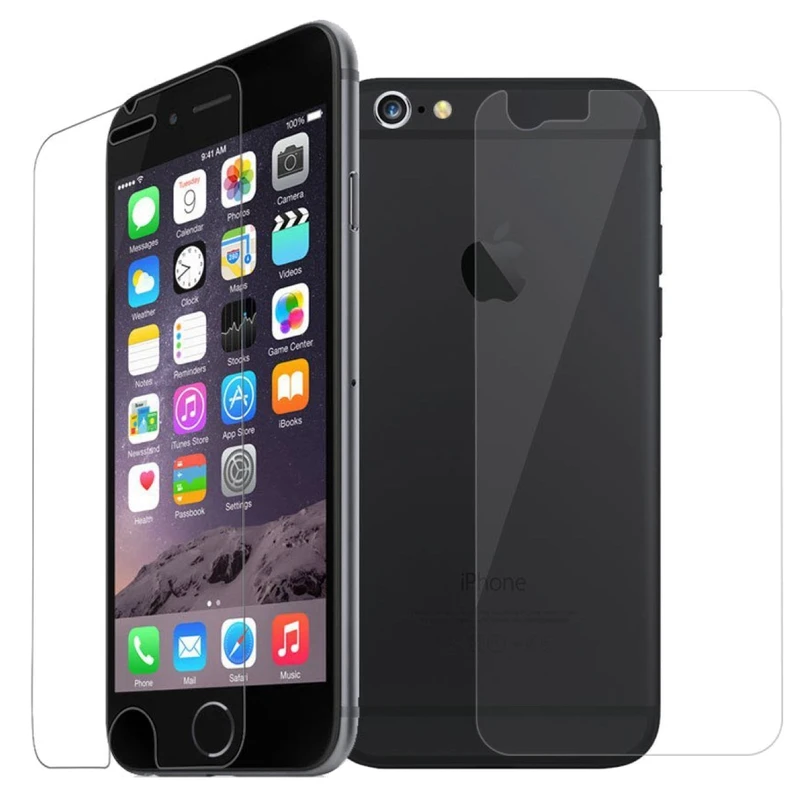 محافظ صفحه نمایش و پشت شیشه ای تمپرد مناسب برای گوشی موبایل اپل آیفون 6 / 6S
