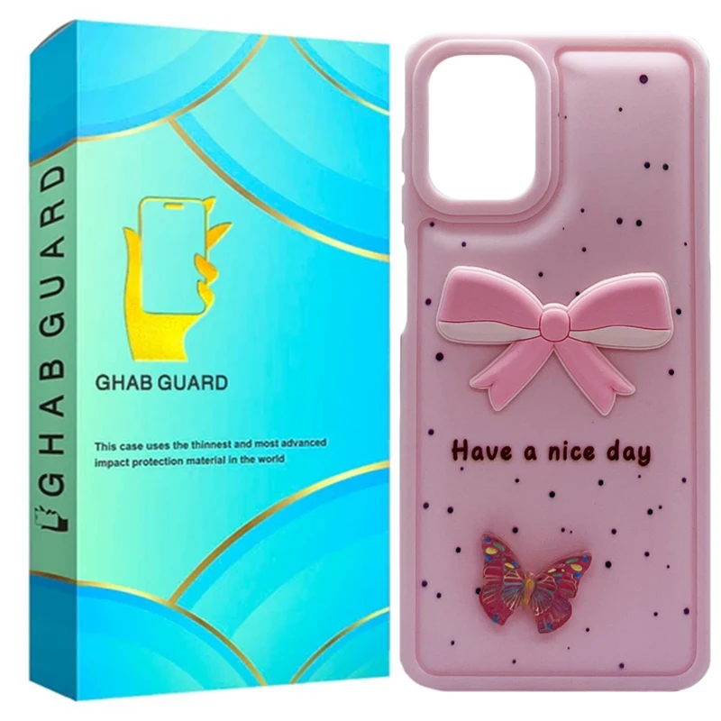 کاور قاب گارد مدل فانتزی دخترانه طرح پروانه مناسب برای گوشی موبایل سامسونگ Galaxy A22 4G
