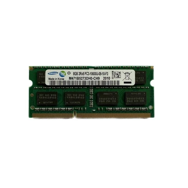 رم لپ تاپ DDR3 تک کاناله 8 گیگابایت 1333 مگاهرتز سامسونگ مدل PC3-10600 با تایمینگ 9 و ماژول SO-DIMM
