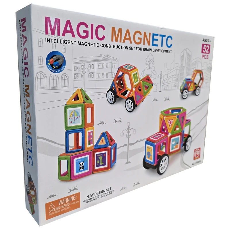 ساختنی 52 تکه مدل مگنتی طرح MAGIC MAGNETC کد FK6609