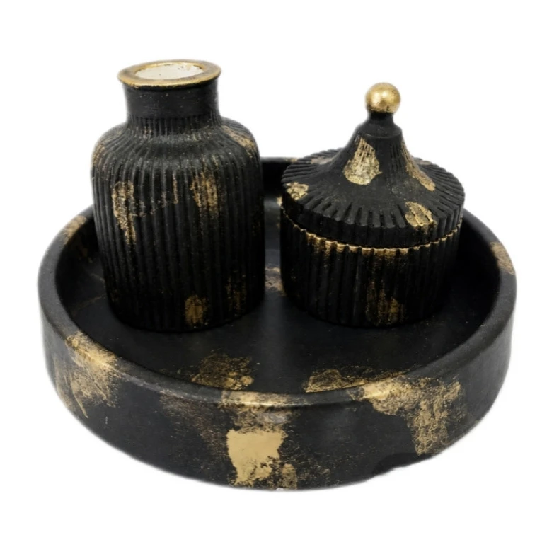 ست دکوری 3 تکه مدل سنگی مراکشی کد 123