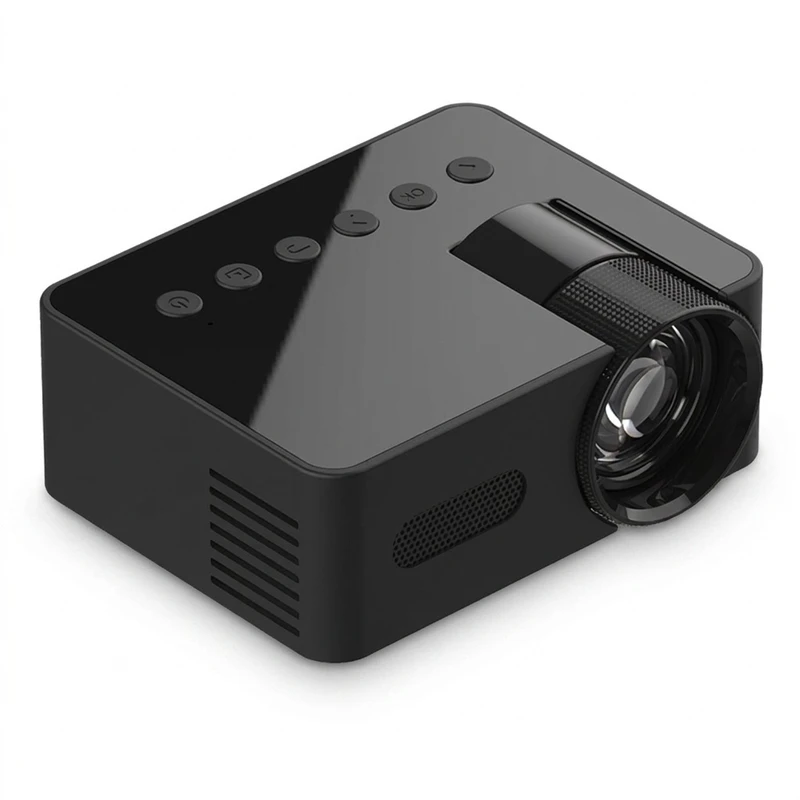 مینی ویدئو پروژکتور مدل T100 با وضوح تصویر 320x180