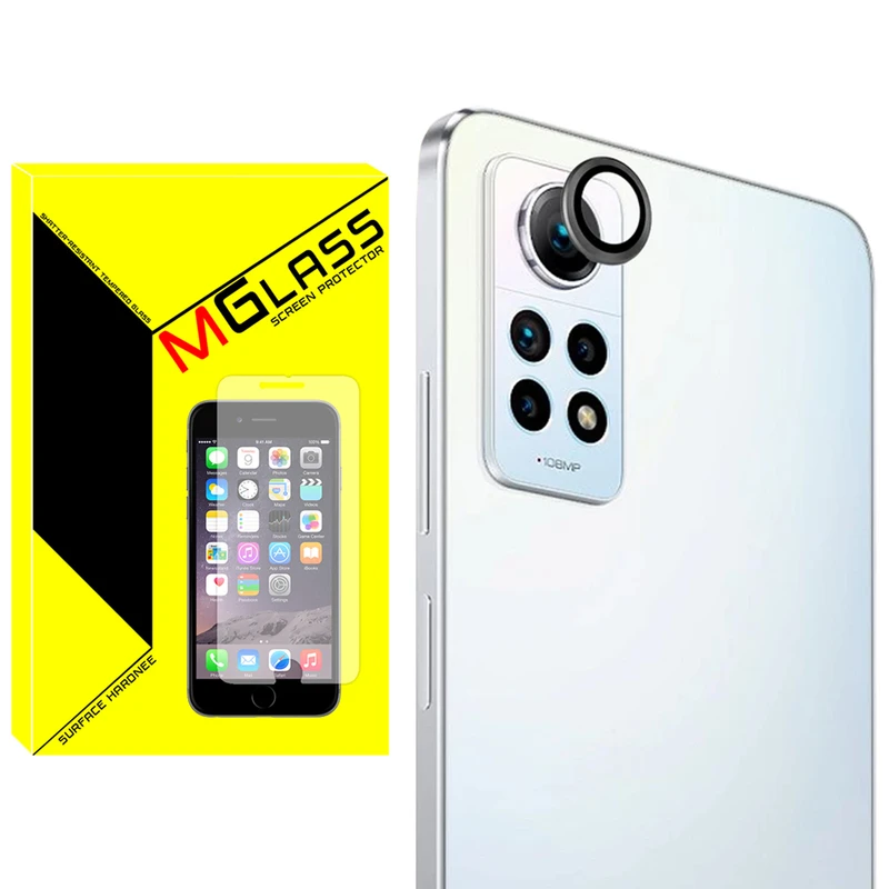 محافظ لنز دوربین ام گلس مدل Ring-Metal-MG مناسب برای گوشی موبایل شیائومی Redmi Note 12 Pro 4G