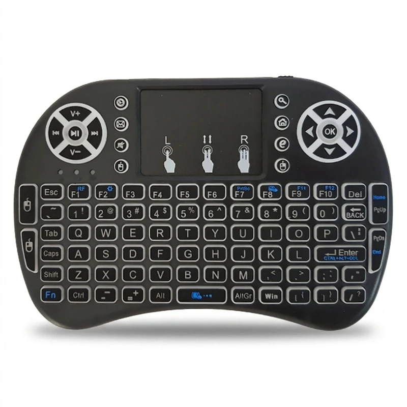 مینی کیبورد بی سیم کد 1020001125، سوییچ ممبران، Portable، نورپردازی LED RGB