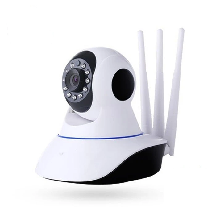 دوربین مداربسته چرخشی تحت شبکه با قابلیت اتصال دوگانه و تشخیص حرکت مدل V380 Pro، رزولوشن HD، دید در شب تا 10 متر، پشتیبانی از کارت حافظه تا 64 گیگابایت و اپلیکیشن اندروید و iOS