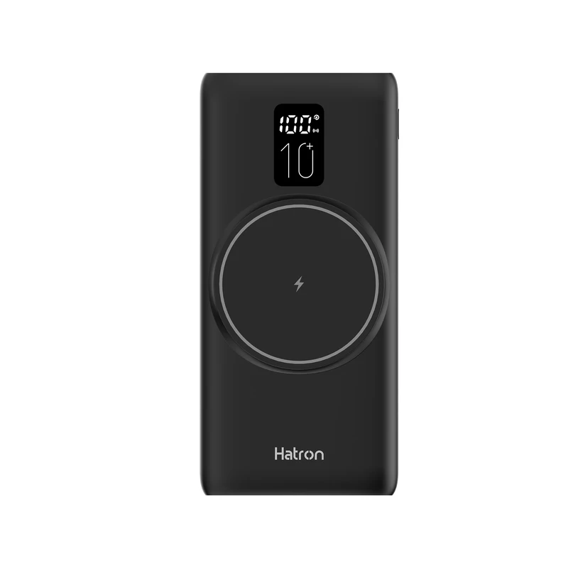 پاوربانک وایرلس هترون مدل HPB 1090 PQ ظرفیت 10000میلی آمپر ساعت