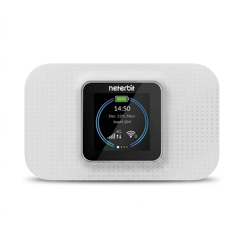 مودم قابل حمل 4G LTE نتربیت مدل NWR-940X با باتری 3000 میلی آمپر، شارژدهی 8 ساعت، پشتیبانی هم زمان تا 32 دستگاه، فناوری Wi-Fi 6 و امنیت WPA3